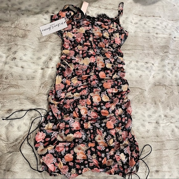 For Love & Lemons Gardenia Mini Dress XS NWT - Picture 6 of 9